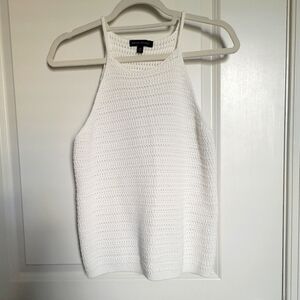 NWOT BR WHITE KNIT TANK SZ MEDIUM